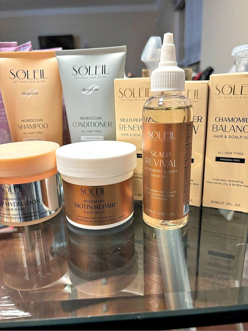 4-Piece La Chic/Soleil Argan Oil Deep Hydration Hair Mask Hair Care Bundle NWT - Picture 2 of 10